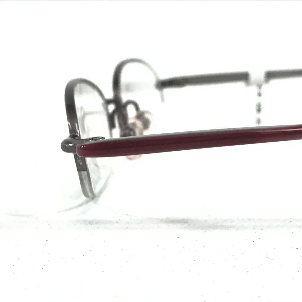 BCPC BP-179 COL.19 Eyeglasses Frames Gray Purple Round Oval Half Rim 48-18-132